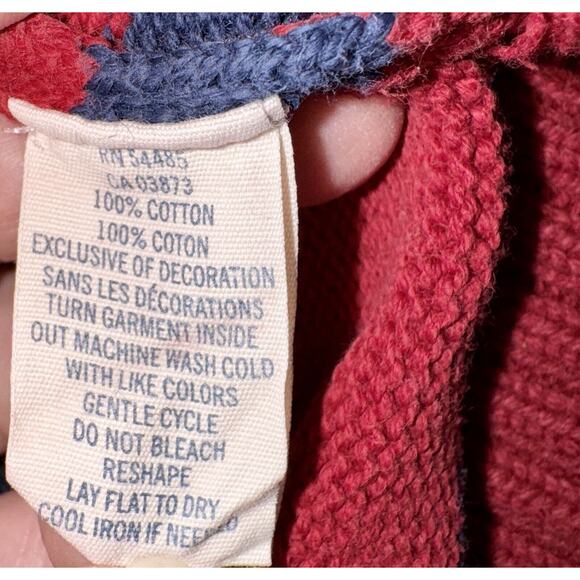 American Eagle Outfitter Men's L/XL Long Sleeve 1/4 Zip Pullover Sweater Stripes - Picture 10 of 10